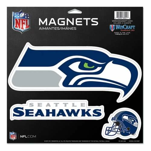 NFL Stickers & Decals Wincraft Seattle Seahawks Magnet 3 NFL Stickers & Decals Wincraft Seattle Seahawks Magnet