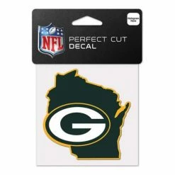 NFL Stickers & Decals Wincraft Green Bay Packers 4X4 Perfect Cut Decal
