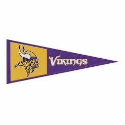 NFL Home Accents Wincraft Minnesota Vikings 13x32 Wool Logo Pennant Banner