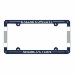 NFL License Plates & Frames Wincraft Dallas Cowboys Plastic License Plate Frame