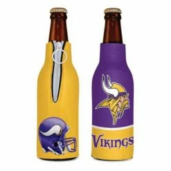 NFL Can Coolers Wincraft Minnesota Vikings Zippered Bottle Cooler