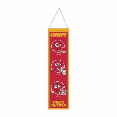 NFL Home Accents Wincraft Kansas City Chiefs Evolution Wool Banner 3 NFL Home Accents Wincraft Kansas City Chiefs Evolution Wool Banner