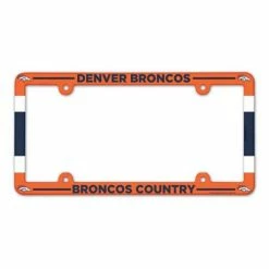 NFL License Plates & Frames Wincraft Denver Broncos Plastic License Plate Frame
