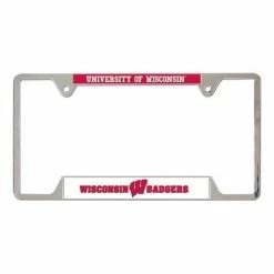 College License Plates & Frames Wincraft Wisconsin Badgers Metal License Plate Frame