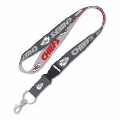 NFL Keychains & Lanyards Wincraft Kansas City Chiefs Charcoal Lanyard