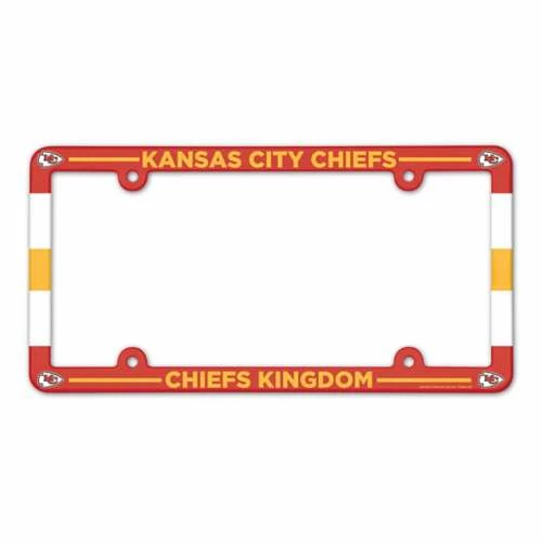 NFL License Plates & Frames Wincraft Kansas City Chiefs Plastic License Plate Frame 3 NFL License Plates & Frames Wincraft Kansas City Chiefs Plastic License Plate Frame