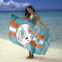 NFL Swimwear Accessories Wincraft Miami Dolphins Fiber Beach Towel