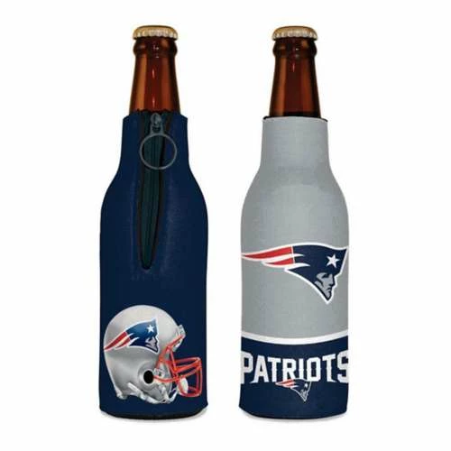 NFL Can Coolers Wincraft New England Patriots Zippered Bottle Cooler 3 NFL Can Coolers Wincraft New England Patriots Zippered Bottle Cooler