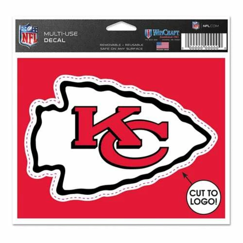 NFL Stickers & Decals Wincraft Kansas City Chiefs 5X6 Multi Use Decal 3 NFL Stickers & Decals Wincraft Kansas City Chiefs 5X6 Multi Use Decal