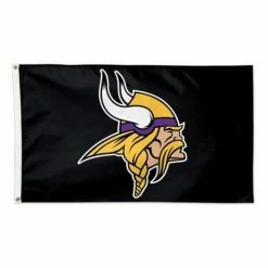NFL Flags & Pennants Wincraft Minnesota Vikings 3X5 Black Flag