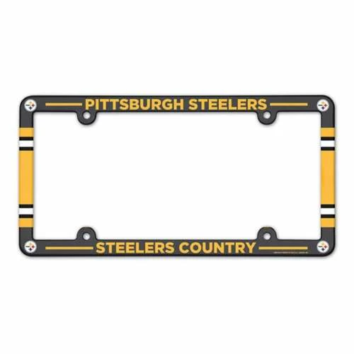 NFL License Plates & Frames Wincraft Pittsburgh Steelers Plastic License Plate Frame 3 NFL License Plates & Frames Wincraft Pittsburgh Steelers Plastic License Plate Frame