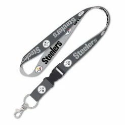 NFL Keychains & Lanyards Wincraft Pittsburgh Steelers Charcoal Lanyard