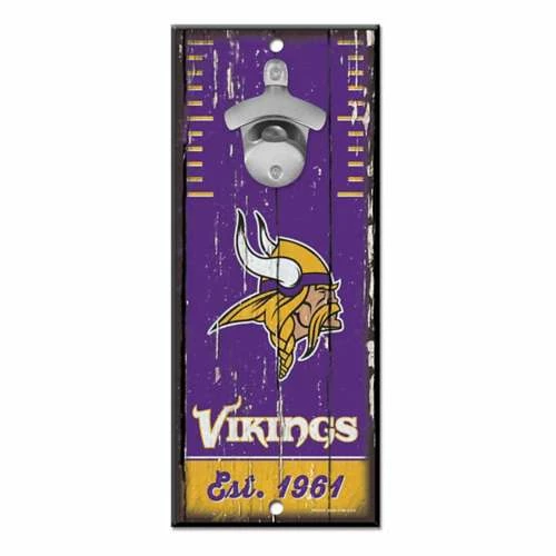 NFL Wall Decor & Signs Wincraft Minnesota Vikings Bottle Opener Sign 3 NFL Wall Decor & Signs Wincraft Minnesota Vikings Bottle Opener Sign