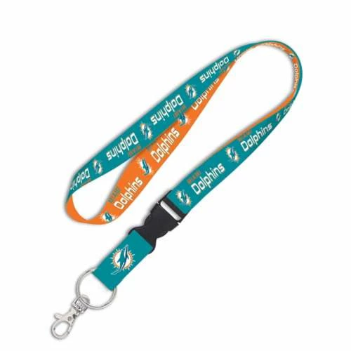 NFL Keychains & Lanyards Wincraft Miami Dolphins Lanyard 3 NFL Keychains & Lanyards Wincraft Miami Dolphins Lanyard