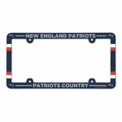 NFL License Plates & Frames Wincraft New England Patriots Plastic License Plate Frame