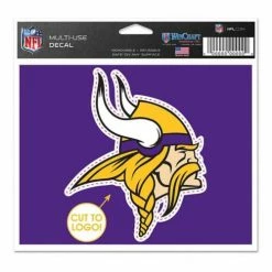 NFL Stickers & Decals Wincraft Minnesota Vikings 5X6 Multi Use Decal