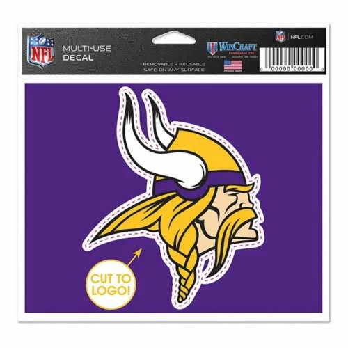 NFL Stickers & Decals Wincraft Minnesota Vikings 5X6 Multi Use Decal 3 NFL Stickers & Decals Wincraft Minnesota Vikings 5X6 Multi Use Decal