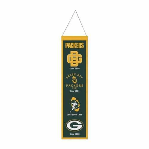 NFL Home Accents Wincraft Green Bay Packers Evolution Wool Banner 3 NFL Home Accents Wincraft Green Bay Packers Evolution Wool Banner