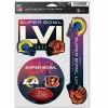 NFL Home Accents Wincraft Los Angeles Rams Super Bowl 56 Dueling 3pk Decals -Wincraft Sales Store unnamed file 911