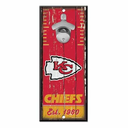 NFL Wall Decor & Signs Wincraft Kansas City Chiefs Bottle Opener Sign 3 NFL Wall Decor & Signs Wincraft Kansas City Chiefs Bottle Opener Sign