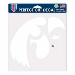 College Stickers & Decals Wincraft Iowa Hawkeyes 8X8 Perfect Cut Decal