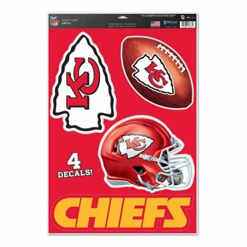 NFL Stickers & Decals Wincraft Kansas City Chiefs 11X17 Decal 3 NFL Stickers & Decals Wincraft Kansas City Chiefs 11X17 Decal