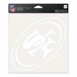 NFL Stickers & Decals Wincraft San Francisco 49ers 8X8 Perfect Cut Decal