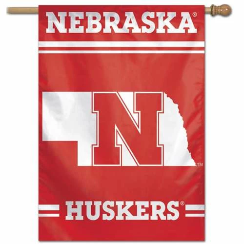 College Flags & Pennants Wincraft Nebraska Cornhuskers 28"x40" Vertical Flag 3 College Flags & Pennants Wincraft Nebraska Cornhuskers 28"x40" Vertical Flag