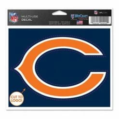 NFL Stickers & Decals Wincraft Chicago Bears 5X6 Multi Use Decal