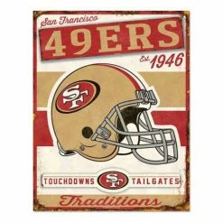 NFL Home Accents Wincraft San Francisco 49ers 12.5"x16" Metal Sign