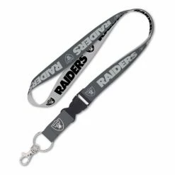 NFL Keychains & Lanyards Wincraft Las Vegas Raiders Charcoal Lanyard