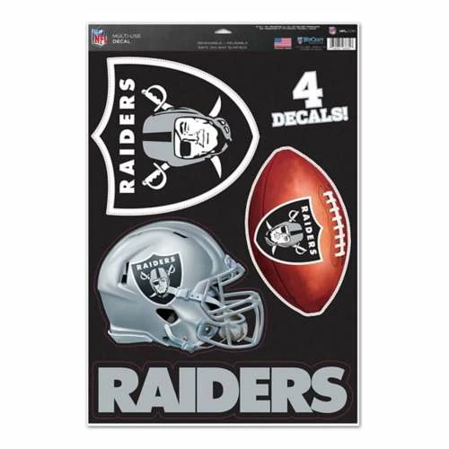 NFL Stickers & Decals Wincraft Las Vegas Raiders 11X17 Black Decal Pack 3 NFL Stickers & Decals Wincraft Las Vegas Raiders 11X17 Black Decal Pack