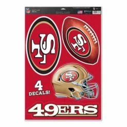 NFL Stickers & Decals Wincraft San Francisco 49ers 11X17 Decal