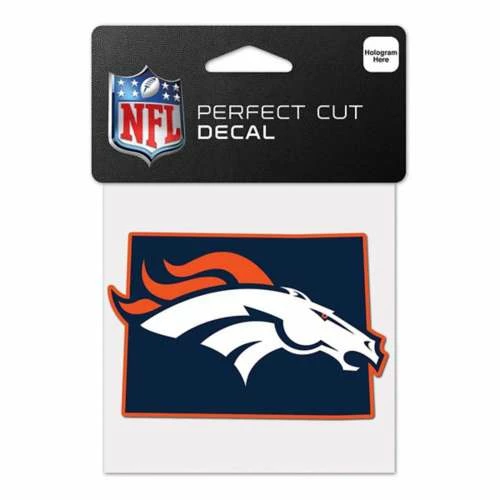NFL Stickers & Decals Wincraft Denver Broncos 4X4 Perfect Cut Decal 3 NFL Stickers & Decals Wincraft Denver Broncos 4X4 Perfect Cut Decal